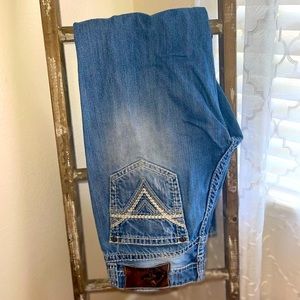 32x26 Mens rock and roll denim jeans. Very loved condition